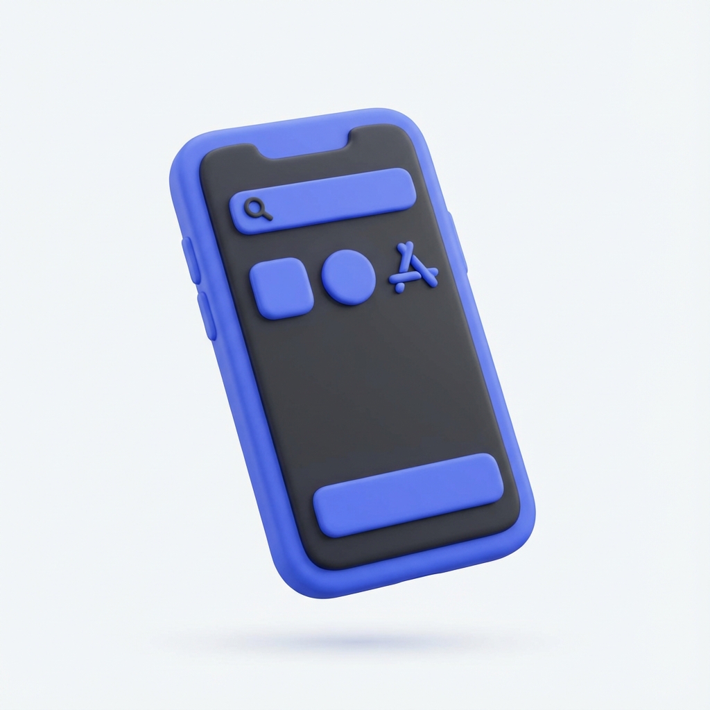 Mobile App 3D Icon